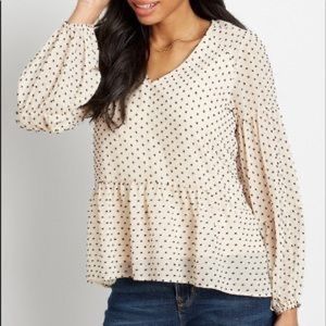 Péplum work blouse